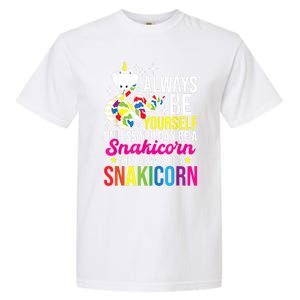 Always Be Yourself Unless You Can Be A Snakicorn Snakes Garment-Dyed Heavyweight T-Shirt