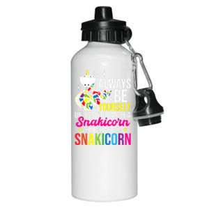 Always Be Yourself Unless You Can Be A Snakicorn Snakes Aluminum Water Bottle