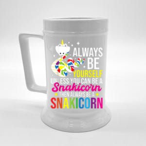 Always Be Yourself Unless You Can Be A Snakicorn Snakes Beer Stein