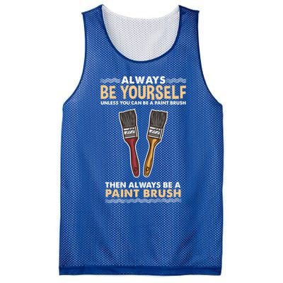 Always Be Yours Paint Brush Gift Mesh Reversible Basketball Jersey Tank