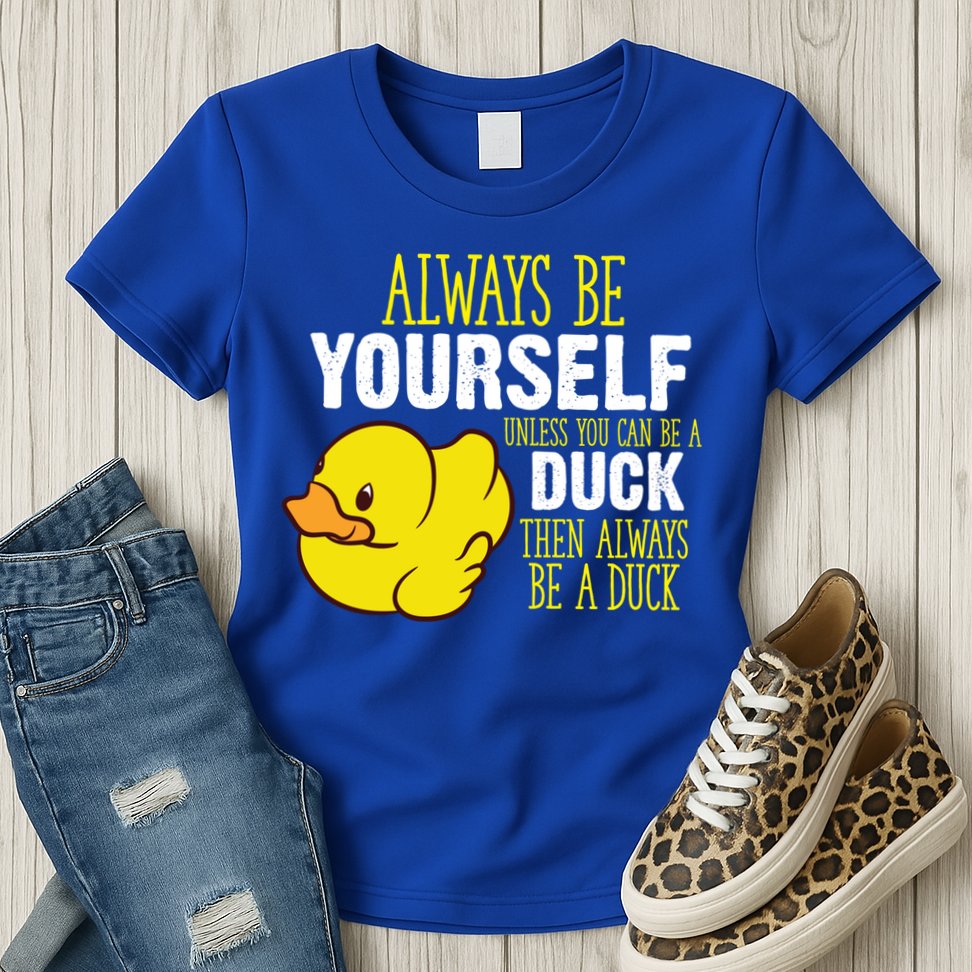 Always Be Yourself Unless You Can Be A Duck Gift Womens T-Shirt