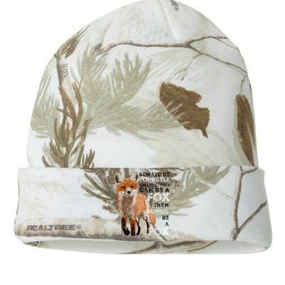 Always Be Yourself Unless You Can Be A Fox Shirt Funny Gift Kati Licensed 12" Camo Beanie