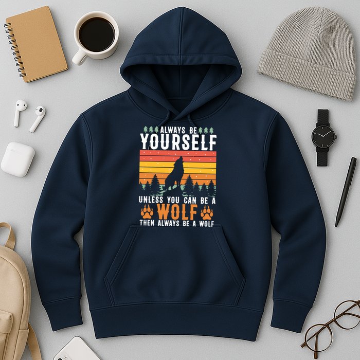 Always Be Yourself Unless You Can Be A Wolf Hoodie