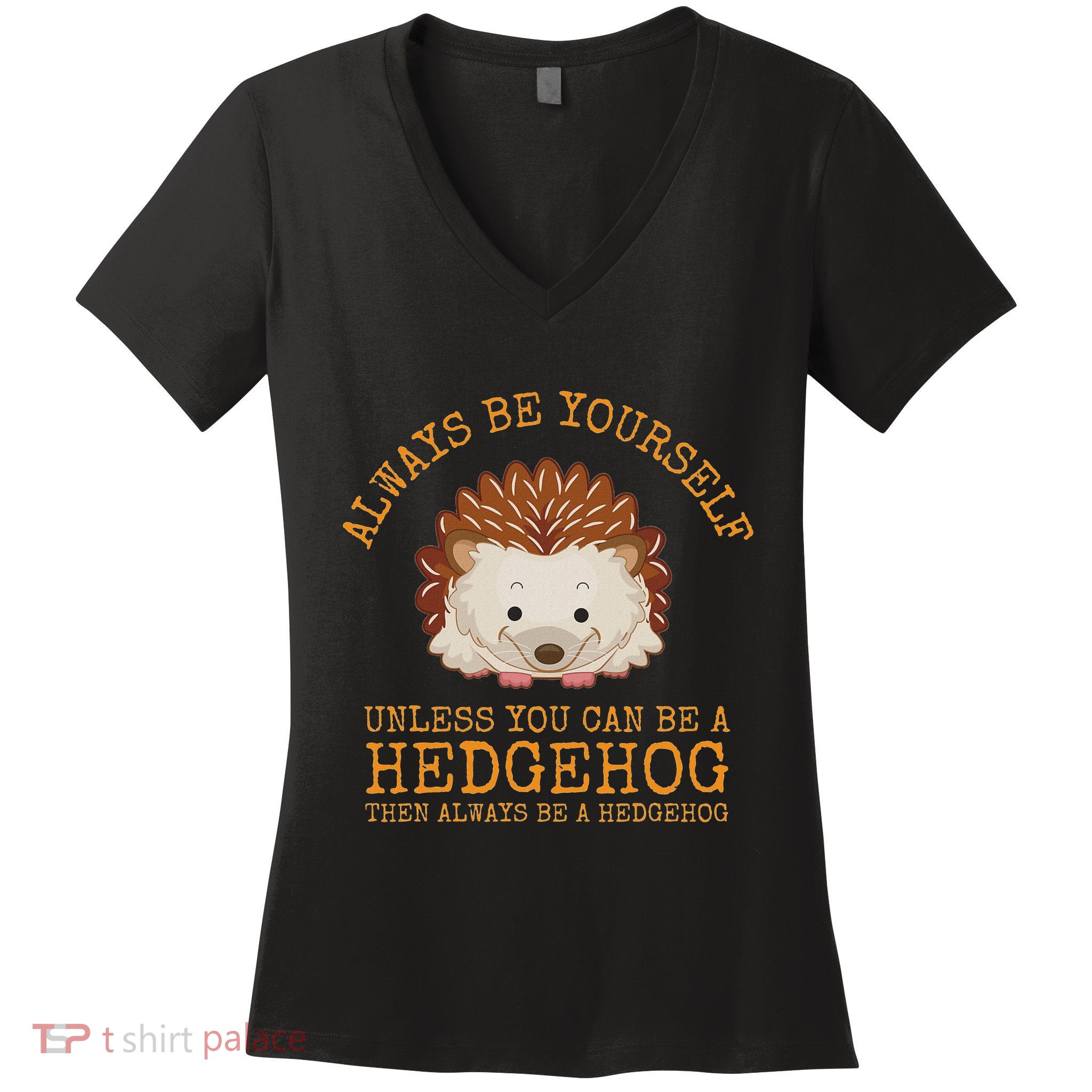 Always Be Yourself Unless You Can Be A Hedgehog Women's V-Neck T-Shirt