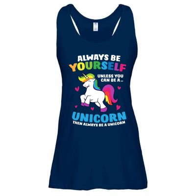 Always Be Yourself Unless You Can Be A Unicorn Ladies Essential Flowy Tank