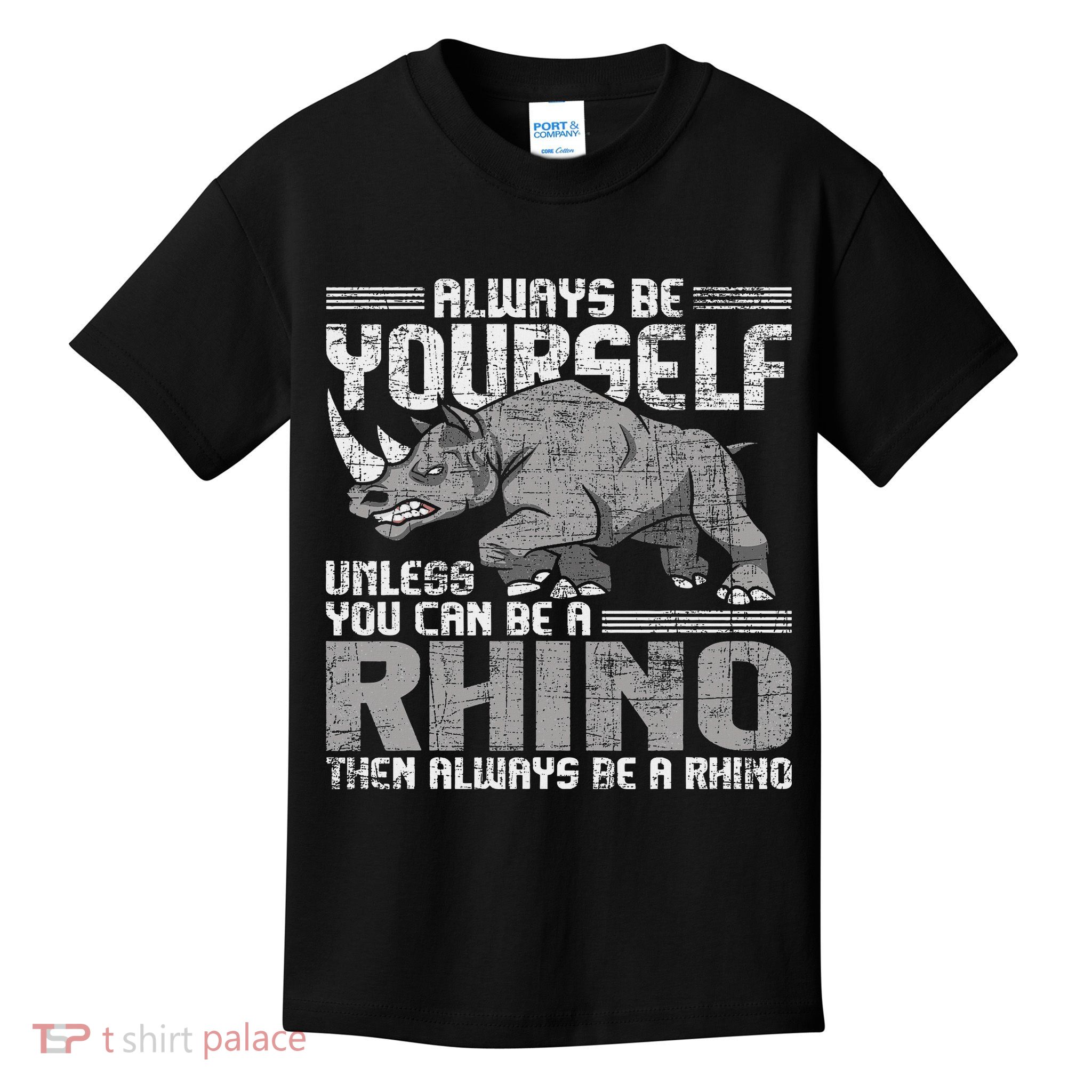 Always Be Yourself Unless Rhinoceros Zoology Rhino Lover Kids T-Shirt