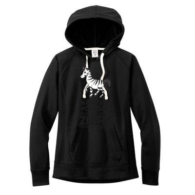 Always Be Yourself Unless You Can Be A Zebra Women's Fleece Hoodie