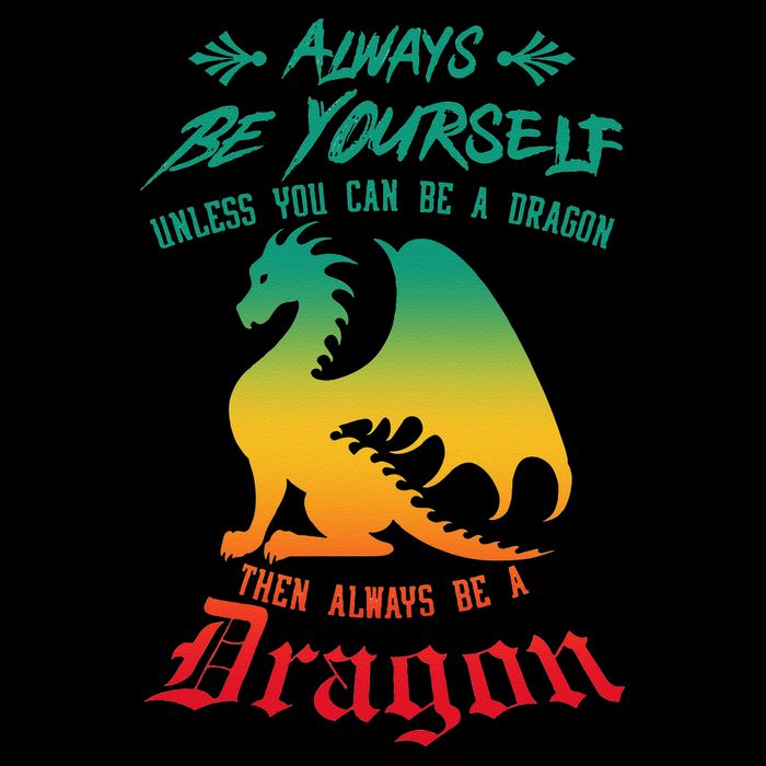 Always Be Yourself Unless You Can Be A Dragon Funny Cool 16 in Basic Backpack
