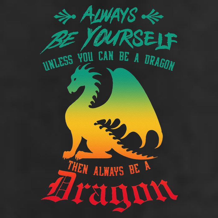 Always Be Yourself Unless You Can Be A Dragon Funny Cool Microfiber Hand Towel