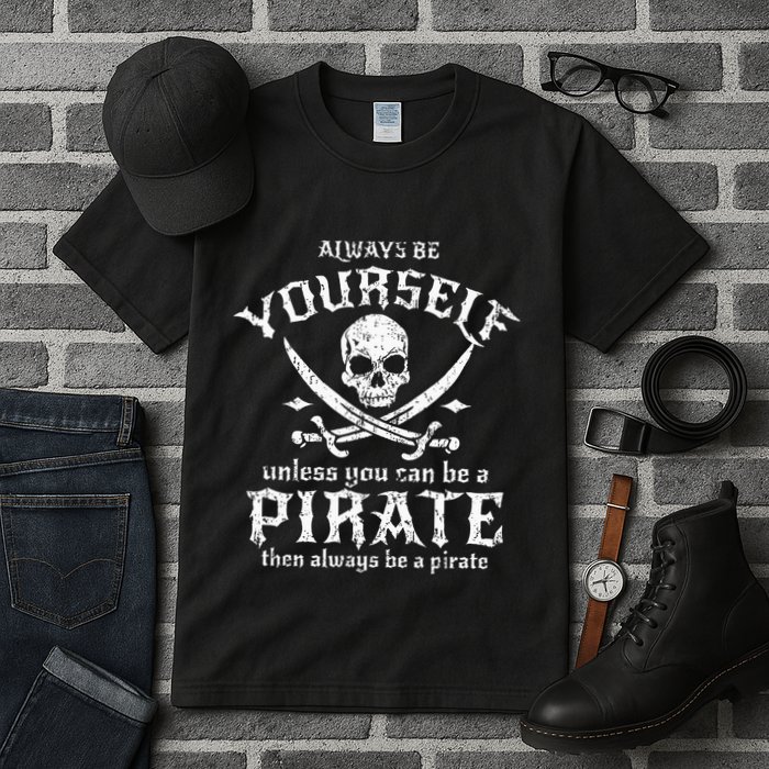 Always Be Yourself Unless You Can Be A Pirate Tall T-Shirt