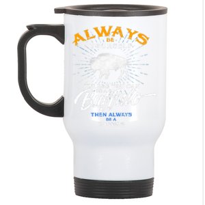 Always Be Yourself Be A Buffalo Shirt Bison Spirit Animal Stainless Steel Travel Mug