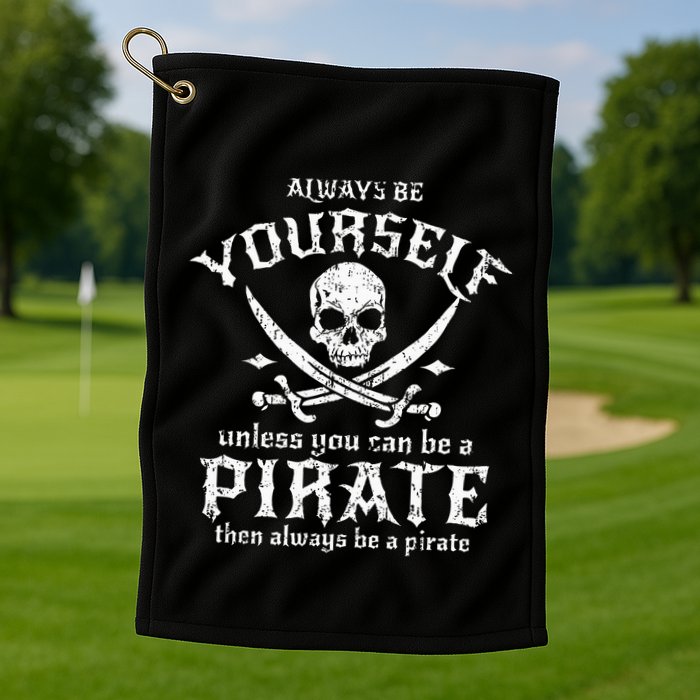 Always Be Yourself Unless You Can Be A Pirate Golf Towel