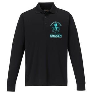 Always Be Yourself Unless You Can Be A Kraken Funny Kraken Performance Long Sleeve Polo