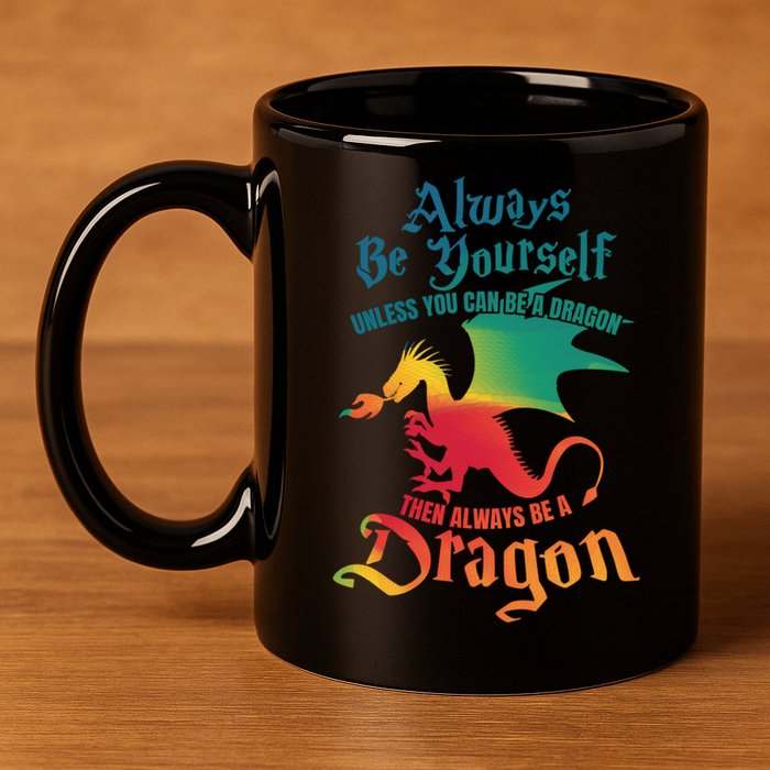 Always Be Yours Unless You Can Be A Dragon Gift 11oz C Handle Ceramic Mug