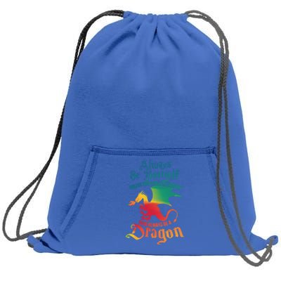 Always Be Yours Unless You Can Be A Dragon Gift Sweatshirt Cinch Pack Bag