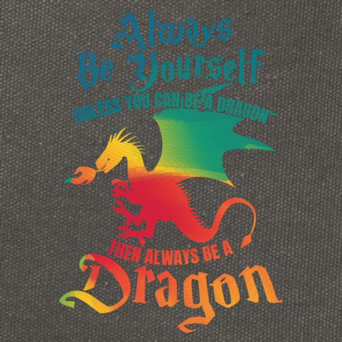 Always Be Yours Unless You Can Be A Dragon Gift Cotton Canvas Backpack