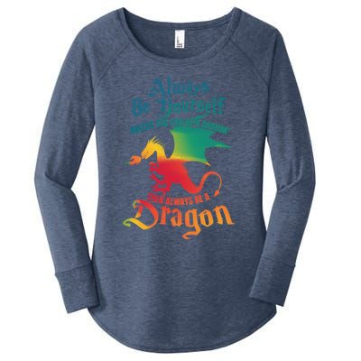 Always Be Yours Unless You Can Be A Dragon Gift Women's Perfect Tri Tunic Long Sleeve Shirt