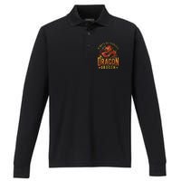 Always Be Yourself Unless You Can Be A Dragon Performance Long Sleeve Polo