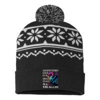 Always Be Yourself Unless You Can Be A Dragon USA-Made Snowflake Beanie