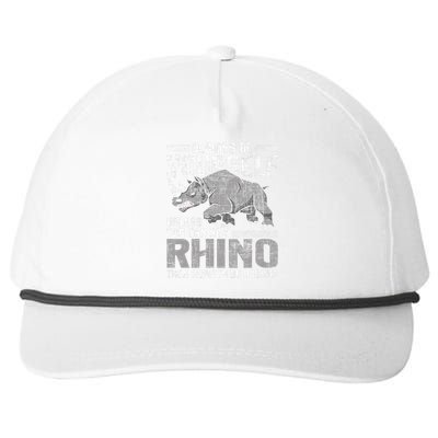 Always Be Yourself Unless Rhinoceros Zoology Snapback Five-Panel Rope Hat