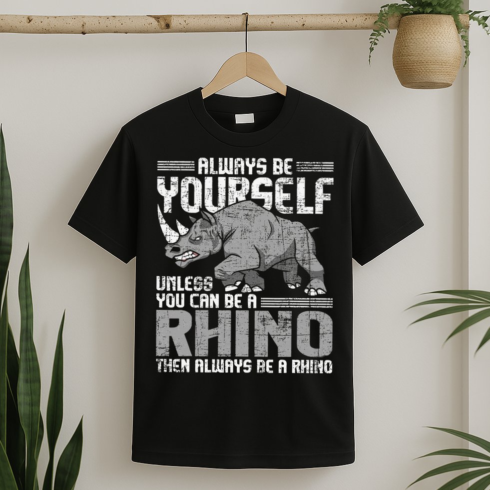 Always Be Yourself Unless You Can Be A Rhino Gift T-Shirt