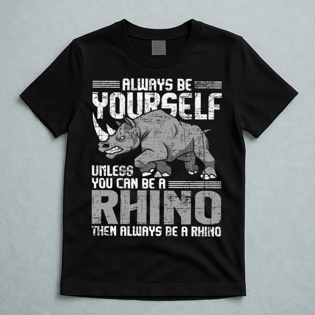 Always Be Yourself Unless You Can Be A Rhino Gift T-Shirt
