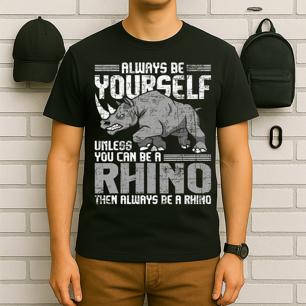 Always Be Yourself Unless You Can Be A Rhino Gift T-Shirt