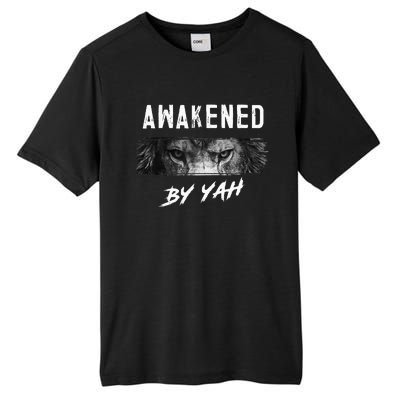 Awakened By Yah Hebrew Israelite Lion Of Judah Jewish Tall Fusion ChromaSoft Performance T-Shirt