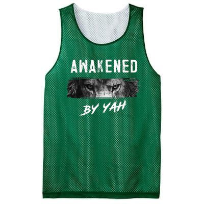 Awakened By Yah Hebrew Israelite Lion Of Judah Jewish Mesh Reversible Basketball Jersey Tank