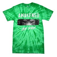 Awakened By Yah Hebrew Israelite Lion Of Judah Jewish Tie-Dye T-Shirt