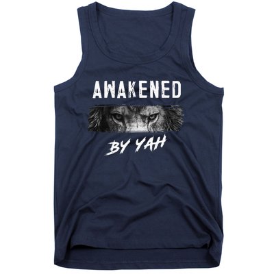 Awakened By Yah Hebrew Israelite Lion Of Judah Jewish Tank Top