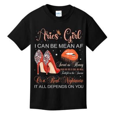 Aries Birthday Zodiac Bday Party Horoscope Wo Kids T-Shirt