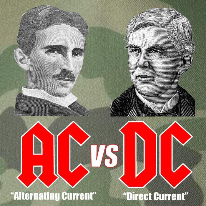 AC VS DC Thomas Edison Nikola Tesla Legacy Tie Dye Trucker Hat
