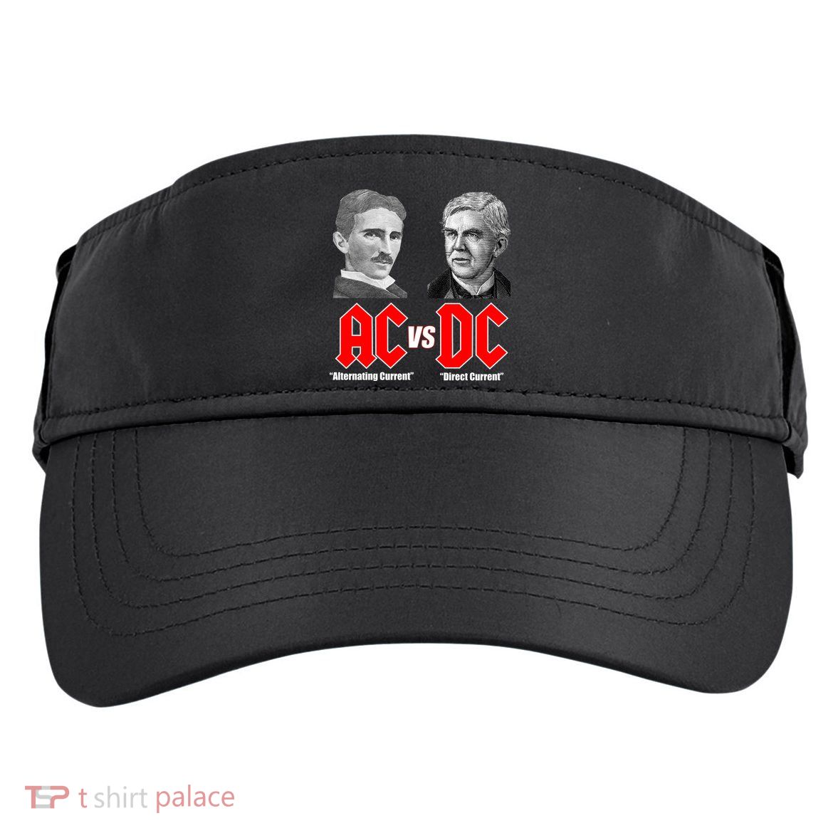 AC VS DC Thomas Edison Nikola Tesla Adult Drive Performance Visor
