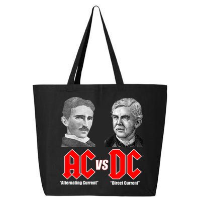 AC VS DC Thomas Edison Nikola Tesla 25L Jumbo Tote