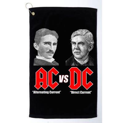 AC VS DC Thomas Edison Nikola Tesla Golf Towel