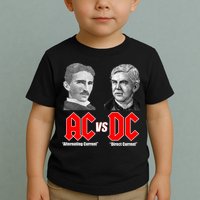 AC VS DC Thomas Edison Nikola Tesla Toddler T-Shirt