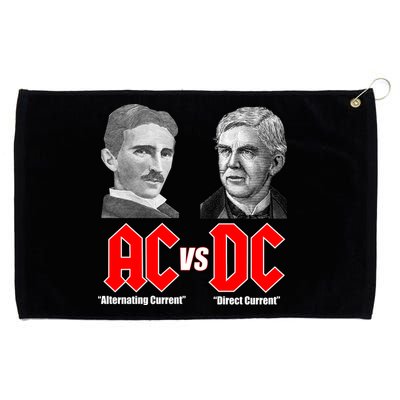 AC VS DC Thomas Edison Nikola Tesla Grommeted Golf Towel
