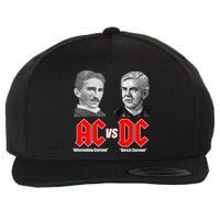 AC VS DC Thomas Edison Nikola Tesla Wool Snapback Cap