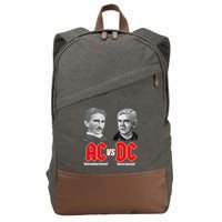 AC VS DC Thomas Edison Nikola Tesla Cotton Canvas Backpack