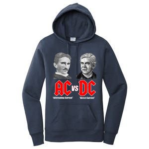 AC VS DC Thomas Edison Nikola Tesla Women's Pullover Hoodie