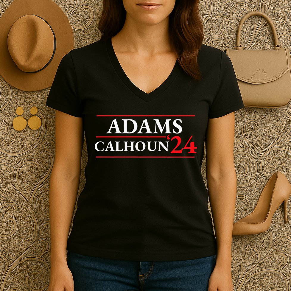 Adams Calhoun 1824 Presidential Election Women's V-Neck T-Shirt