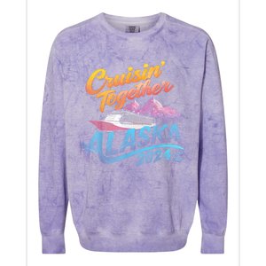 Alaska Cruise 2024 Family Cruise 2024 Cruisin Together Colorblast Crewneck Sweatshirt