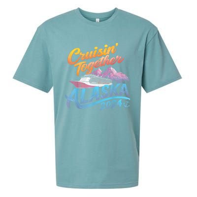 Alaska Cruise 2024 Family Cruise 2024 Cruisin Together Sueded Cloud Jersey T-Shirt