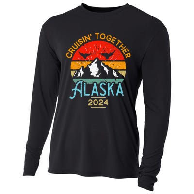 Alaska Cruise 2024 Family Friends Group Travel Matching Cooling Performance Long Sleeve Crew