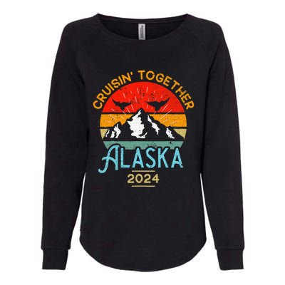 Alaska Cruise 2024 Family Friends Group Travel Matching Womens California Wash Sweatshirt