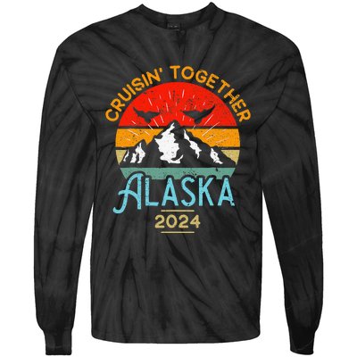 Alaska Cruise 2024 Family Friends Group Travel Matching Tie-Dye Long Sleeve Shirt