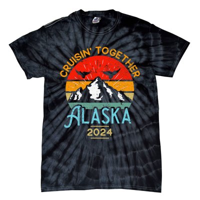 Alaska Cruise 2024 Family Friends Group Travel Matching Tie-Dye T-Shirt