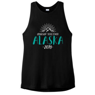 Alaska Cruise 2019 Gift Cruisin Together Ship Vacation Travel Gift Ladies PosiCharge Tri-Blend Wicking Tank