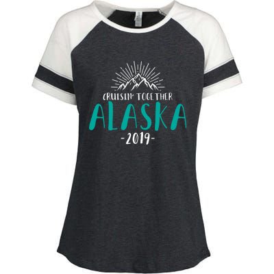 Alaska Cruise 2019 Gift Cruisin Together Ship Vacation Travel Gift Enza Ladies Jersey Colorblock Tee